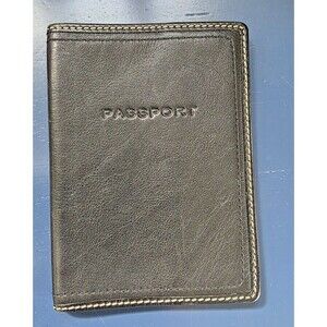 Coach Soft Black Leather Passport Case /Holder New w/o Tags